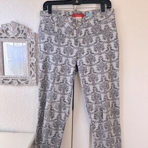 Silver Cropped Dressy Pants from Anthropologie